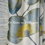 Tissu Harlequin - Kienze - rf: 132762 Marine/Zest ( dtail )