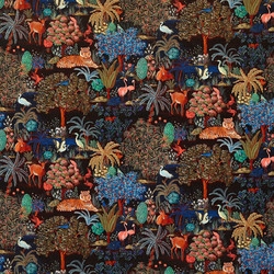 Tissu Pierre Frey - Le Jardin du Palais velours - rf: F3470.002 Nuit