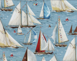 Tissu Pierre Frey - Rgates - rf: F2360.001 bleu