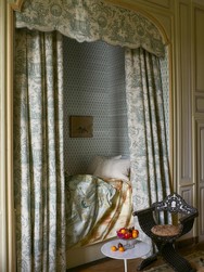Tissu Braqueni - Mariage de Figaro - rf: B7688.001 Sauge