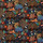 Tissu Pierre Frey - Le Jardin du Palais velours - rf: F3470.002 Nuit