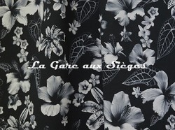 Tissu Jean Paul Gaultier - Honolulu - rf: 3498.01 Noir