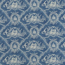 Tissu Pierre Frey - Crespires - rf: F2056.001 Bleu ancien