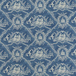 Tissu Pierre Frey - Crespires - rf: F2056.001 Bleu ancien