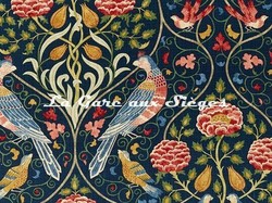 Tissu William Morris - Seasons By May - rf: 226591 Indigo ( dtail )