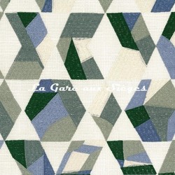 Tissu Armani/Casa - Porto - rf: TE027.147 Verde/Bianco ( dtail )