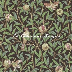 Papier peint William Morris - Bird & Pomegranate - rf: 212537 Charcoal/Sage