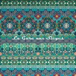 Tissu Osborne & Little - Mansfield - rf: F7400.01 Turquoise/Teal