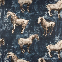 Tissu Donghia - Horses - rf: 10357.002 Blue