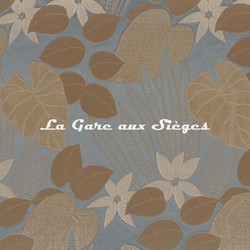 Tissu Casamance - Ukiyo - rf: 4817.0351 Glacier