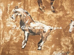 Tissu Donghia - Horses - rf: 10357.008 Camel ( dtail )