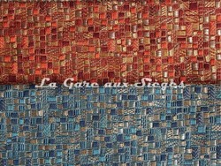 Tissu Lelivre - Caracalla - rf: 0550 - Coloris: 07 Faence & 08 Laque