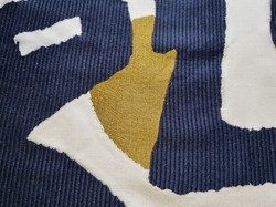 Tissu Zoffany - Rakugaki - rf: 333012 Ink/Tigers Eye ( dtail )