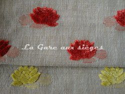 Tissu Jro - Mascotte - Coloris: 1737 Capucine & 1738 Citrine