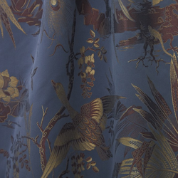 Tissu Quenin - La Parade des Oiseaux - rf: 4253.02 Orage