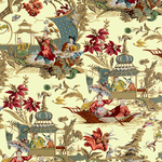 Tissu Edmond Petit - Pillement - rf: 11740.001 Crme