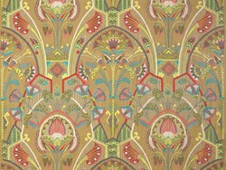 Tissu Pierre Frey - Fleurs d'eau - rf: 3656.003 Ocre