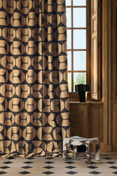 Tissu Misia - L'Universelle - rf: M437.301 Carbone