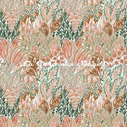 Tissu Casamance - Salonga - rf: 4754.0115 Blanc/Blush