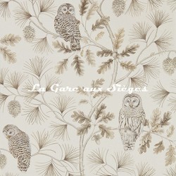 Papier peint Sanderson - Owlswick - rf: 216598 Linen