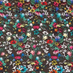 Tissu Osborne & Little - Tulipan - rf: F6743.02 Multi/Cacao