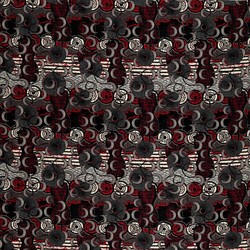 Tissu Jean Paul Gaultier - Meltingpot - rf: 3452.02 Rouge