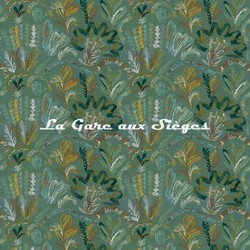 Tissu Casamance - Kumba - rf: 4755.0421 Vert multico