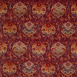 Tissu Manuel Canovas - Darya Velours - rf: M4183.02 Grenat 