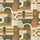 Tissu Casamance - Paro - rf: 1095.0244 Olive/Terracotta