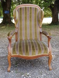  Fauteuil Voltaire  oreilles d'poque 19me