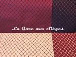 Tissu Jean Paul Gaultier - Cabaret - rf: 3436 - Coloris: 08 Nectar &amp; 03 Bordeaux