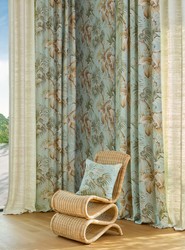 Tissu jim Thompson - Palm Leaves - rf: 3981.002 Pale Aqua