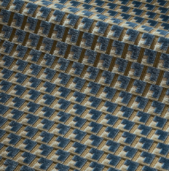 Tissu Misia - Panthon - rf: M439.104 Bleu Fjord