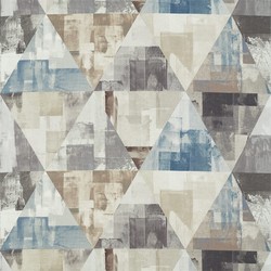 Tissu Harlequin - Geodesic - rf: 120676 Kolh/Truffle/Moonstone