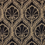 Tissu Fadini Borghi - Sforza - rf: I5004.005 Noir