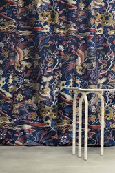 Tissu Lelivre - Les Rveries - rf: 0650.02 Indigo