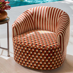 Tissu Jim Thompson - Kata velvet - rf: J3974.003 Pomegranate Clay