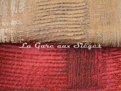 Tissu Casamance - Adage - Coloris Mordor & Carmin