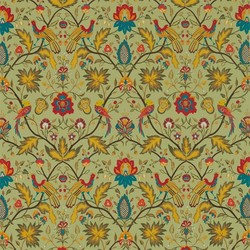 Tissu Zoffany - Oiseau de Paradis Embroidery - rf: 333092 Olivine