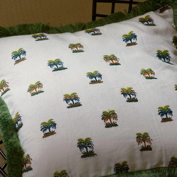 Tissu Braqueni - Les Palmiers de Comoglio - rf: B7699.001 Palmeraie