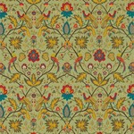 Tissu Zoffany - Oiseau de Paradis Embroidery - rf: 333092 Olivine