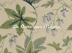 Tissu Colefax & Fowler - Lindon - rf: F4332.03 Leaf Green ( dtail )