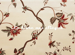 Tissu Braqueni - L'Eglantier - rf: B1755.001 Multicolore