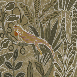 Tissu jim Thompson - Mellow Rainforest - rf: J3983.001 ( dtail )