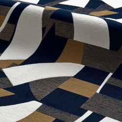 Tissu Misia - Chimrique - rf: M349.903 Bleu Misia