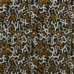 Tissu Pierre Frey - Majestic - rf: F3110.001 Noir &amp; Or