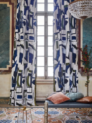 Tissu Fadini Borghi - Eugenio - rf: I6611.001 Laguna