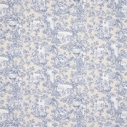 Tissu Manuel Canovas - Sansha - rf: M4177.01 Saphir