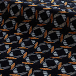 Tissu Misia - Montmorin - rf: M345.604 Bleu Misia