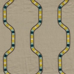 Tissu Casamance - Sakari - rf: 3709.0375 Emeraude